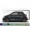 Fiat 500 bandes laterales 595 noir kit complet autocollant sticker Fun Stickers