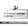 Fiat 500 bandes laterales 595 noir kit complet autocollant sticker Fun Stickers