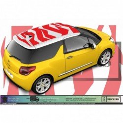 Sticker toit covering graphique sport Citroen DS3 vinyle premium Fun Stickers