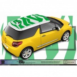 Sticker toit covering graphique sport Citroen DS3 vinyle premium Fun Stickers