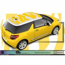 Sticker toit covering graphique sport Citroen DS3 vinyle premium Fun Stickers