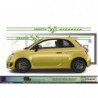 Fiat Abarth 595 Esse Esse bas de caisse noir kit complet autocollant Fun Stickers
