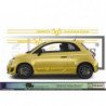 Fiat Abarth 595 Esse Esse bas de caisse noir kit complet autocollant Fun Stickers