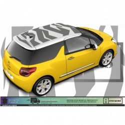 Sticker toit covering graphique sport Citroen DS3 vinyle premium Fun Stickers