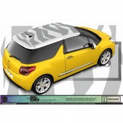 Sticker toit covering graphique sport Citroen DS3 vinyle premium Fun Stickers