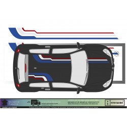 RALLYE DECO universelle -  - Kit Complet - voiture Sticker Autocollant Graphic Decals
