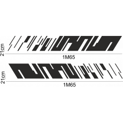 Fiat 500 Abarth Strips Down sticker sticker decoration crates