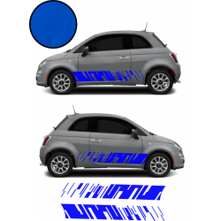 Fiat 500 bandes bas de caisse x2 Modern kit autocollant sticker Fun Stickers