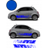 Fiat 500 bandes bas de caisse x2 Modern kit autocollant sticker Fun Stickers