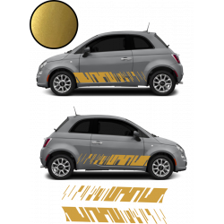 Fiat 500 bandes bas de caisse x2 Modern kit autocollant sticker Fun Stickers