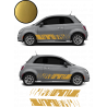 Fiat 500 bandes bas de caisse x2 Modern kit autocollant sticker Fun Stickers
