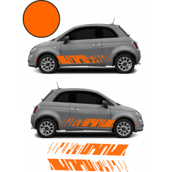 Fiat 500 bandes bas de caisse x2 Modern kit autocollant sticker Fun Stickers