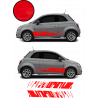 Fiat 500 bandes bas de caisse x2 Modern kit autocollant sticker Fun Stickers