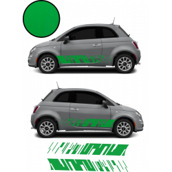 Fiat 500 bandes bas de caisse x2 Modern kit autocollant sticker Fun Stickers
