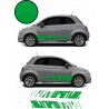 Fiat 500 bandes bas de caisse x2 Modern kit autocollant sticker Fun Stickers