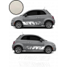 Fiat 500 bandes bas de caisse x2 Modern kit autocollant sticker Fun Stickers