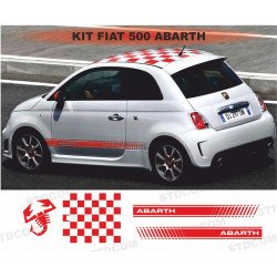 Fiat 500 kit complet effet Abarth Scorpion sticker autocollant Fun Stickers