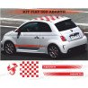 Fiat 500 kit complet effet Abarth Scorpion sticker autocollant Fun Stickers