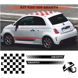 Fiat 500 Abarth Strips Down sticker sticker decoration crates
