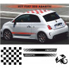 FIAT 500 kit complet effet Abarth scorpion - Tuning Sticker Autocollant