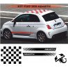 Fiat 500 Abarth Strips Down sticker sticker decoration crates