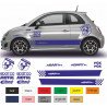 Fiat 500 kit competition Motul sponsor autocollant sticker tuning Fun Stickers