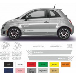 Fiat 500 kit competition Motul sponsor autocollant sticker tuning Fun Stickers
