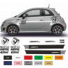 FIAT 500 kit adhésif compétition motul sponsor - Tuning Sticker Autocollant