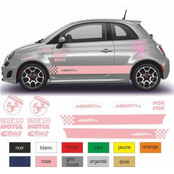Fiat 500 kit competition Motul sponsor autocollant sticker tuning Fun Stickers