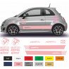 Fiat 500 kit competition Motul sponsor autocollant sticker tuning Fun Stickers