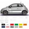 Fiat 500 kit competition Motul sponsor autocollant sticker tuning Fun Stickers