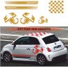 Fiat 500 autocollants Abarth 3 scorpions kit complet sticker Fun Stickers