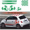 Fiat 500 autocollants Abarth 3 scorpions kit complet sticker Fun Stickers