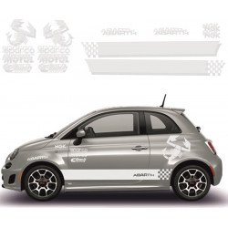 Fiat 500 sticker adhesif Abarth sponsors tuning autocollant Fun Stickers