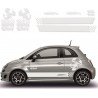Fiat 500 sticker adhesif Abarth sponsors tuning autocollant Fun Stickers