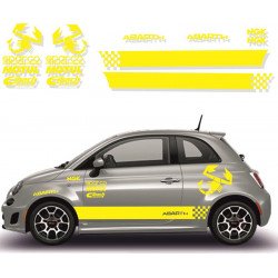 Fiat 500 sticker adhesif Abarth sponsors tuning autocollant Fun Stickers