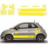 Fiat 500 sticker adhesif Abarth sponsors tuning autocollant Fun Stickers