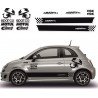 Fiat 500 Abarth Strips Down sticker sticker decoration crates