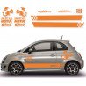 Fiat 500 sticker adhesif Abarth sponsors tuning autocollant Fun Stickers