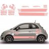 Fiat 500 sticker adhesif Abarth sponsors tuning autocollant Fun Stickers
