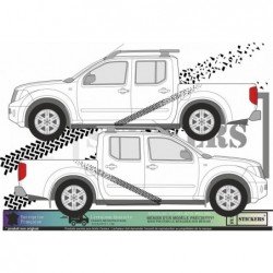 Sticker trace de pneu 4x4 universel stripping lateral pick-up SUV Fun Stickers