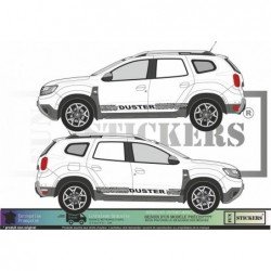 dacia duster - kit strips down tire trace crates - Tuning Sticker Sticker Graphic Decals