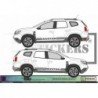 Dacia Duster kit bandes decoratives stripping lateral autocollant SUV Fun Stickers