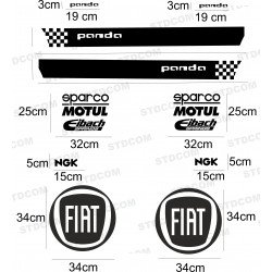 Fiat 500 Abarth Strips Down sticker sticker decoration crates