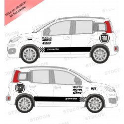 Fiat 500 Abarth Strips Down sticker sticker decoration crates