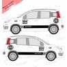 Fiat Panda effet Abarth Racing kit complet autocollant sticker Fun Stickers