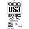 Citràen DS3 - Logos stickers side and hood stickers kit