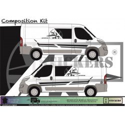 Fiat Ducato Camper Adventure kit complet autocollant van amenage Fun Stickers