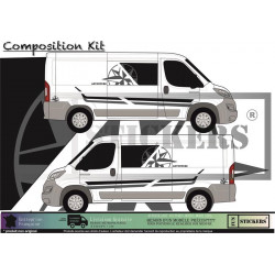 Fiat ducato Camper adventure kit - Kit Complet - voiture Sticker Autocollant Graphic Decals