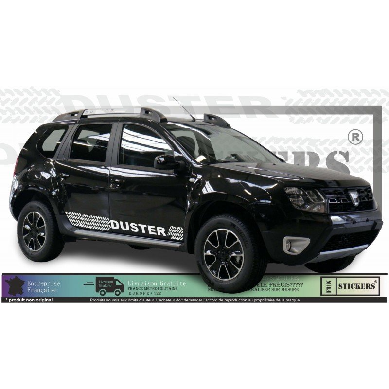 dacia duster - kit strips down tire trace crates - Tuning Sticker Sticker Graphic Decals
